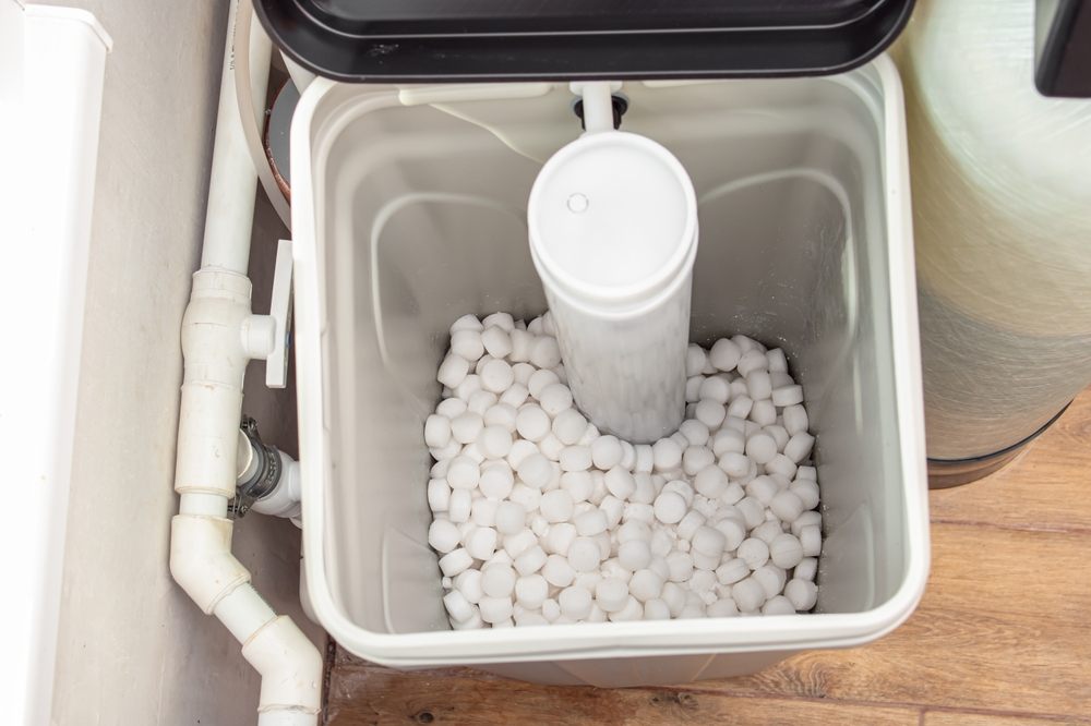 What Services Do Calgary Plumbers Like Aquality Plumbing & Heating Provide? Water Softeners and Filtration Systems. Automatic water softener. Salt plastic tank or container with tableted salt. Water filter.